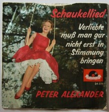 Peter Alexander Schaukellied 1960 7in Polydor Sternchen