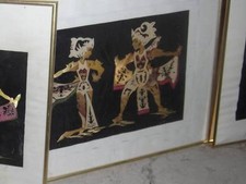 Goldrahmen Größe: 51x42 cm  Batik-Motiv-1   
