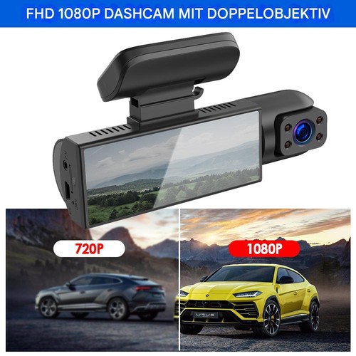 Dual lens autokamera dashcam - autokamera,