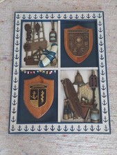 ❤️⚓️?3D Wandbild maritim Holzbild mit 2 Gedenktafeln, Deutsche Marine⛵️⚓️