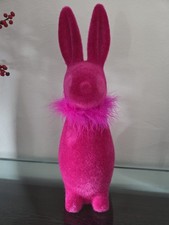 XL Hase Stuppsi pink Samtoptik