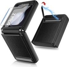 Handyhülle Für Samsung Galaxy Z Flip 5 Hülle Mit Schutzfolie [Mit Scharnierschut