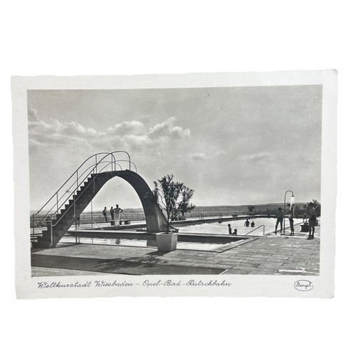 Postkarte wiesbaden opel - postkarte, ak