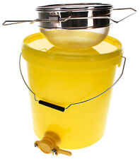 25kg Abfülleimer Doppelsieb Hobbock Honigeimer Quetschhahn Honig abfüllen Liebig