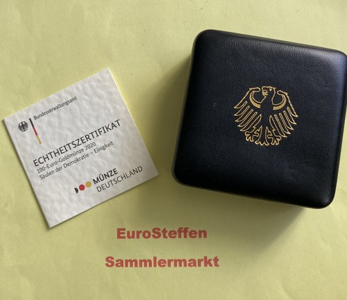 100 euro goldmünze - 100, zertifikat