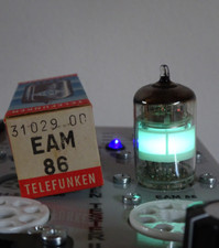 TELEFUNKEN EAM86 magisches Band | very strong ✅ Röhre Tube NOS NIB Raute