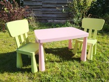 Kindertisch Mit 2 Stühlen Indoor Outdoor IKEA Mammut