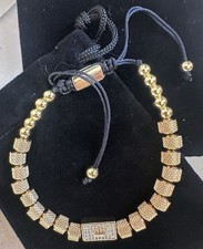 König # Charm Armband # GOLD # 6 mm # Edelstahl # OBERARM # Fussband # NEU