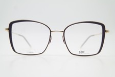 Brille Götti Switzerland DOLLY Titanium Gold Violett Eckig Brillengestell Neu