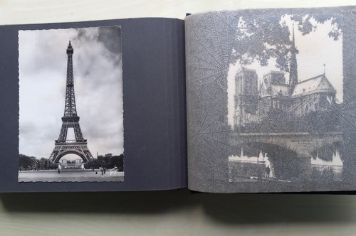 Altes postkartenalbum - altes,