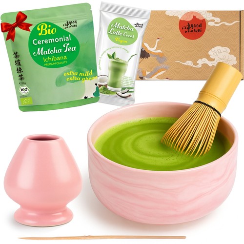 Matcha set mit bio - matcha, tee