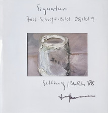 Klaus Fußmann handsigniert nummeriert Zeit  Schrift  Bild Objekt Nr. 9