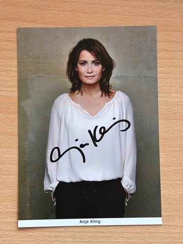 Anja kling autogrammkarte - anja,