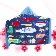  Kapuzenhandtuch Strandwickel Kinder Kinder Großer Poncho Kapuzenbad Badetuch