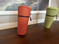 Wilkhahn Stand-Up Stuhl in orange & grün Gebraucht