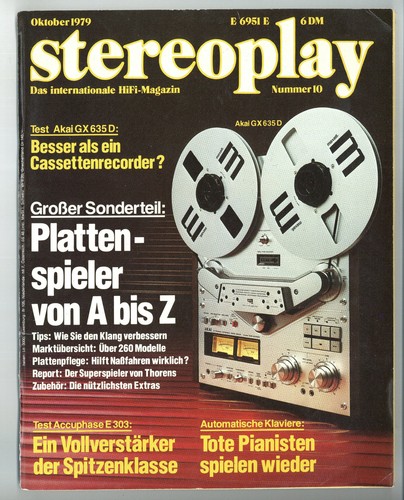 Stereoplay 1979 akai - stereoplay, gx-635
