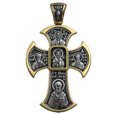 14g großer Jesus Christus Erlöser Orthodox Kreuz Anhänger 925 massiv Sterling Silber