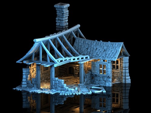 Tabletop terrain house in - tabletop,