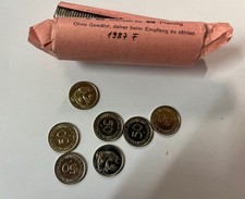 50 Pfennig Rolle 1987 F prägefrisch (50 x 50 Pfennig) handgerollt