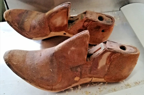 Vintage schuhleisten paar - schuhleisten,
