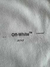 Original Off White „Main Label“ T-Shirt, Weiß Größe L
