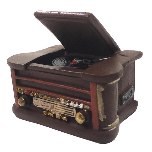 Puppenhaus miniatur grammophon - puppenhaus,