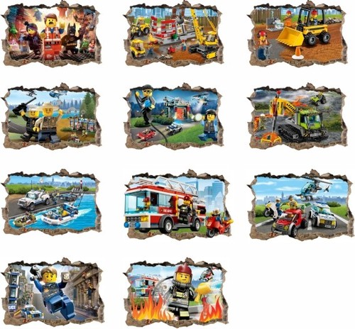 140cm lego city sticker - lego,