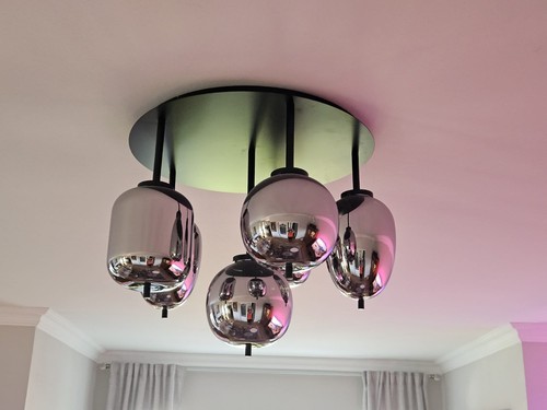 Moderne globo lampe - globo, 5-flammig