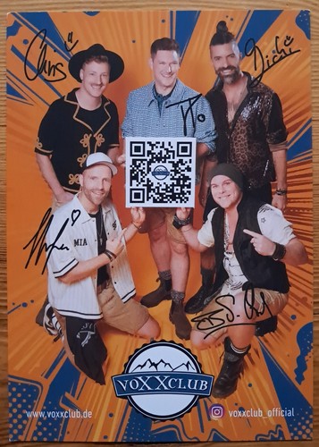 Voxxclub orig autogrammkarte - voxxclub,