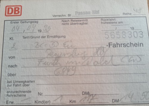 Deutsche bahn 1995 - ,