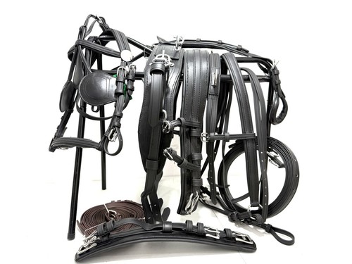 Fahrgeschirr pony schwarz - fahrgeschirr,
