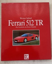 ❤️ Ferrari 512 TR Motor Buch Verlag Werner Schruff Top Zustand mega selten!