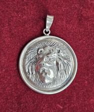 Löwenkopf Medaillon Anhänger