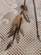 Modeschmuck, Kette, Feder