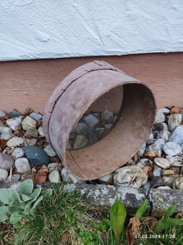 Antiker holz sieb erde - holz, f.