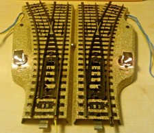 Märklin H0 5202 elektr. Weichenpaar M Gleis guter Zustand