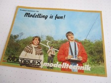 Multiplex Modelltechnik RC Katalog 1984 A5 16 Seiten Motorflugzeug Segelflieger