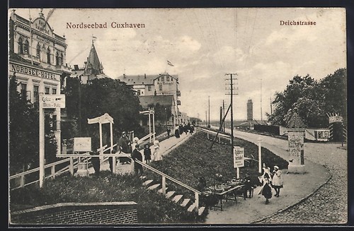 Ansichtskarte cuxhaven - ansichtskarte,