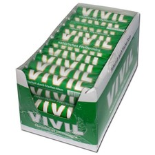 (18,77€/1kg) Vivil Rolle grün, Pfefferminz-Bonbons, 30 Stück