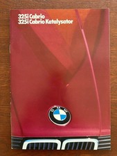 Prospekt / brochure BMW 325i Cabrio E30 MY 1986