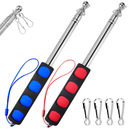 Teleskop fahnenmast mit clips - mit,