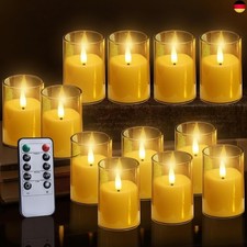 Stück led kerzen - 12, mit