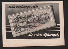 HANNOVER, Werbung 1925, Schokoladen-Fabrik B. Sprengel & Co. Vollmilch-Schokolad