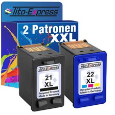 2x Patronen für HP 21 & 22 XL