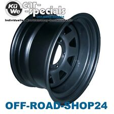 STAHL-Felgen 8x15 ET-30 Schwarz DOTZ DAKAR-TOYOTA LANDCRUISER Typ: J6 - J7