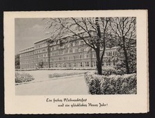 Klappkarte vom Kurhaus Bad Bramstedt mit Gruß zu Weihnachten und Neujahr um 1970