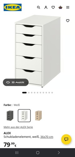 Alex schubladenelement - 2×alex,
