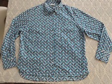 WALBUSCH 100 % Baumwolle Damen Bluse Gr.40 Blau/Azurblau/Schwarz Neu !