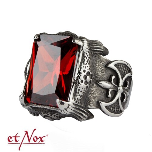 Gothic ring fleur lys - gothic,