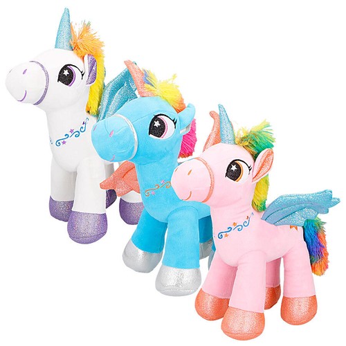 3er set plüsch einhorn mit - plüsch,